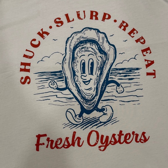 Academy White Oyster Graphic Tee - Picture 3 of 4